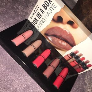 look in a box blazing haute by mac 😍✨